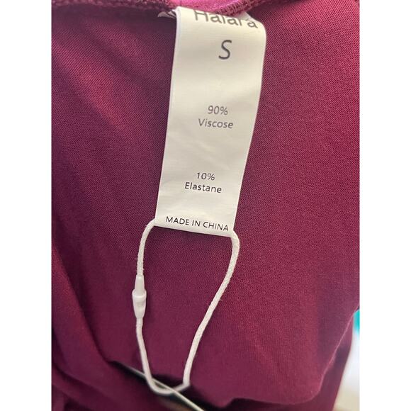 Halara Small  Mid Rise Ruched Asymmetrical Hem Bodycon Skirt NWT - Picture 6 of 7